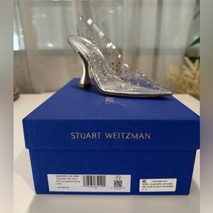 Stuart Weitzman Glam X Curve 100 Slingback Heels